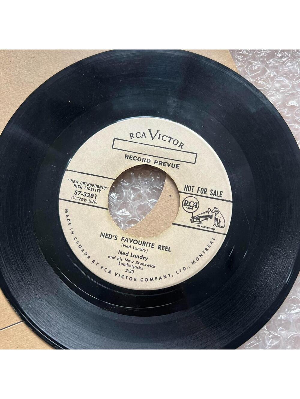 Ned Landry – Ned's Favorite Reel / The Gerry Parsons Special 45rpm 7' Vinyl  R86